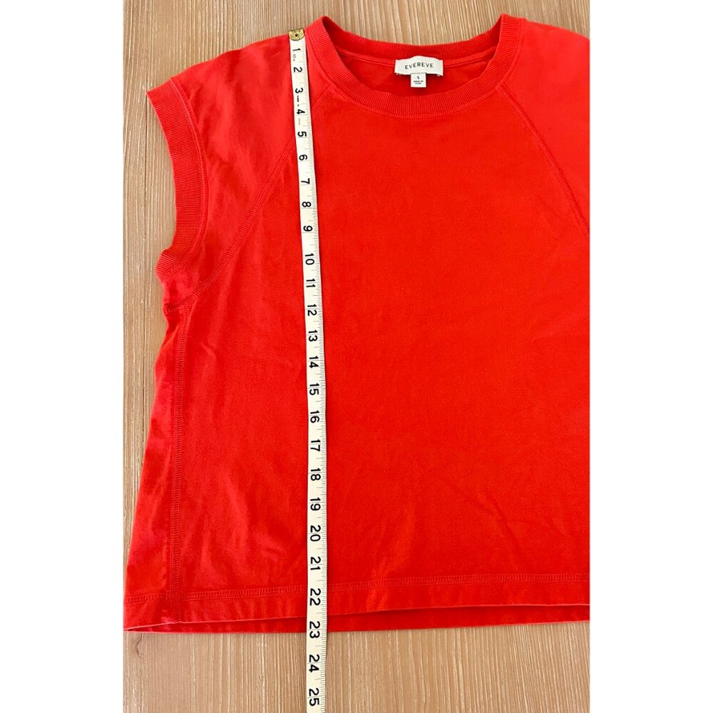 Evereve Nora Muscle Tee - Red - SMALL - Picture 6 of 7